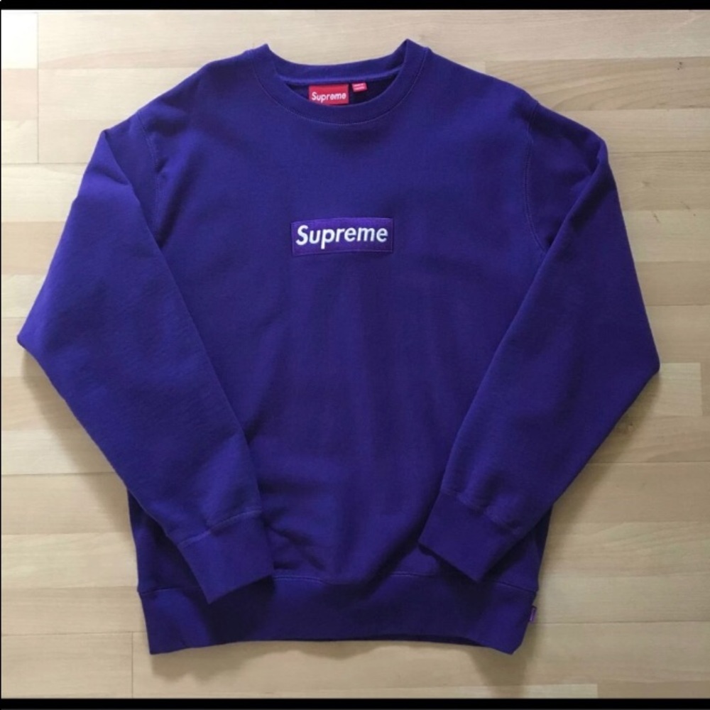 Purple supreme crewneck